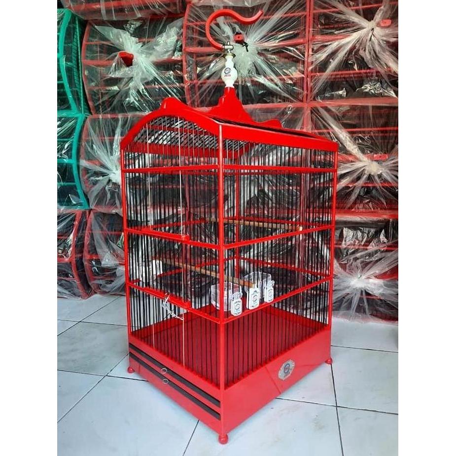 SANGKAR KOTAK EBOD MERAH No 1 ORIGINAL