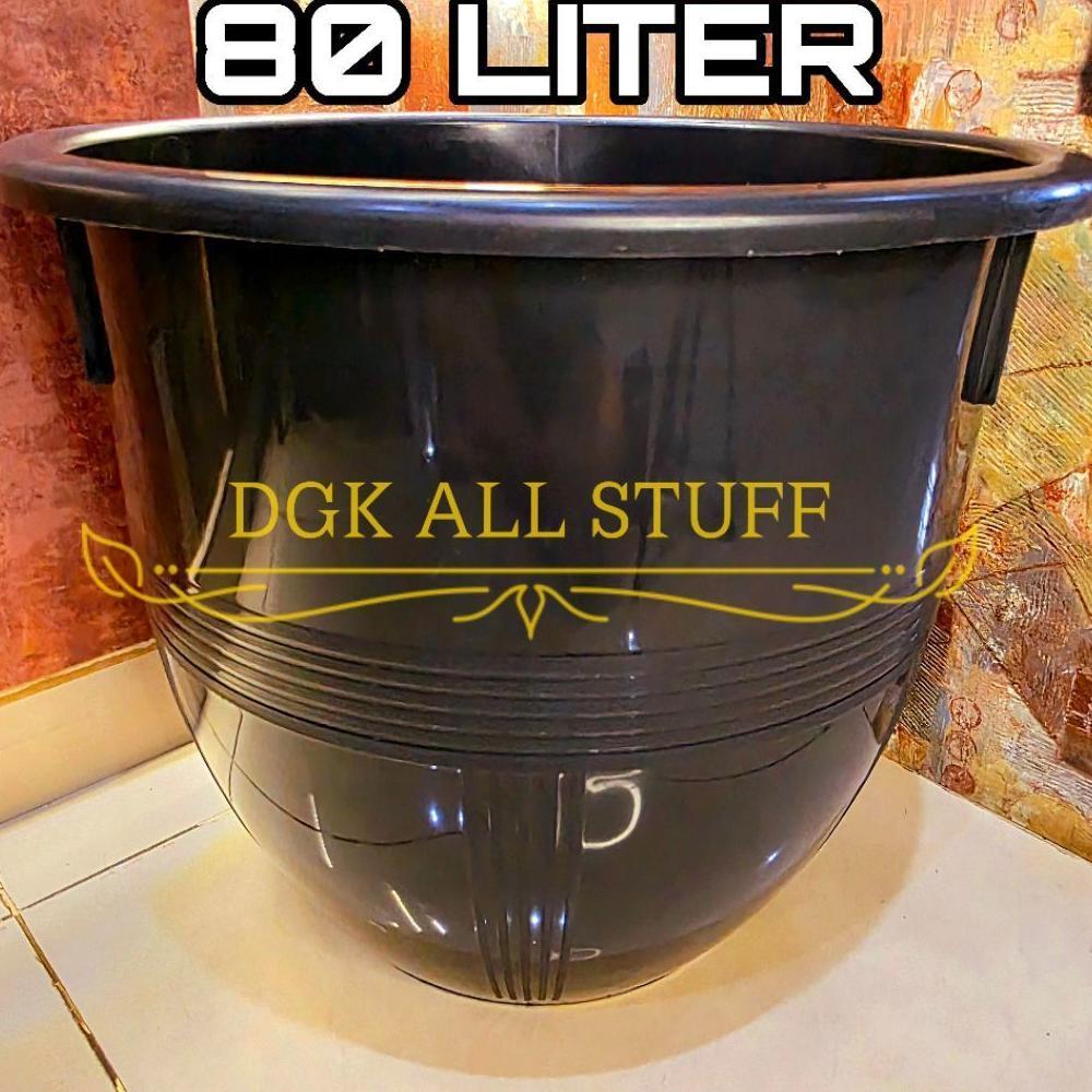Tong Gentong Ember Baskom Bak Guci Air Kamar Mandi Toilet WC Pot Bunga Pohon Tanaman Bulat 80 Liter 