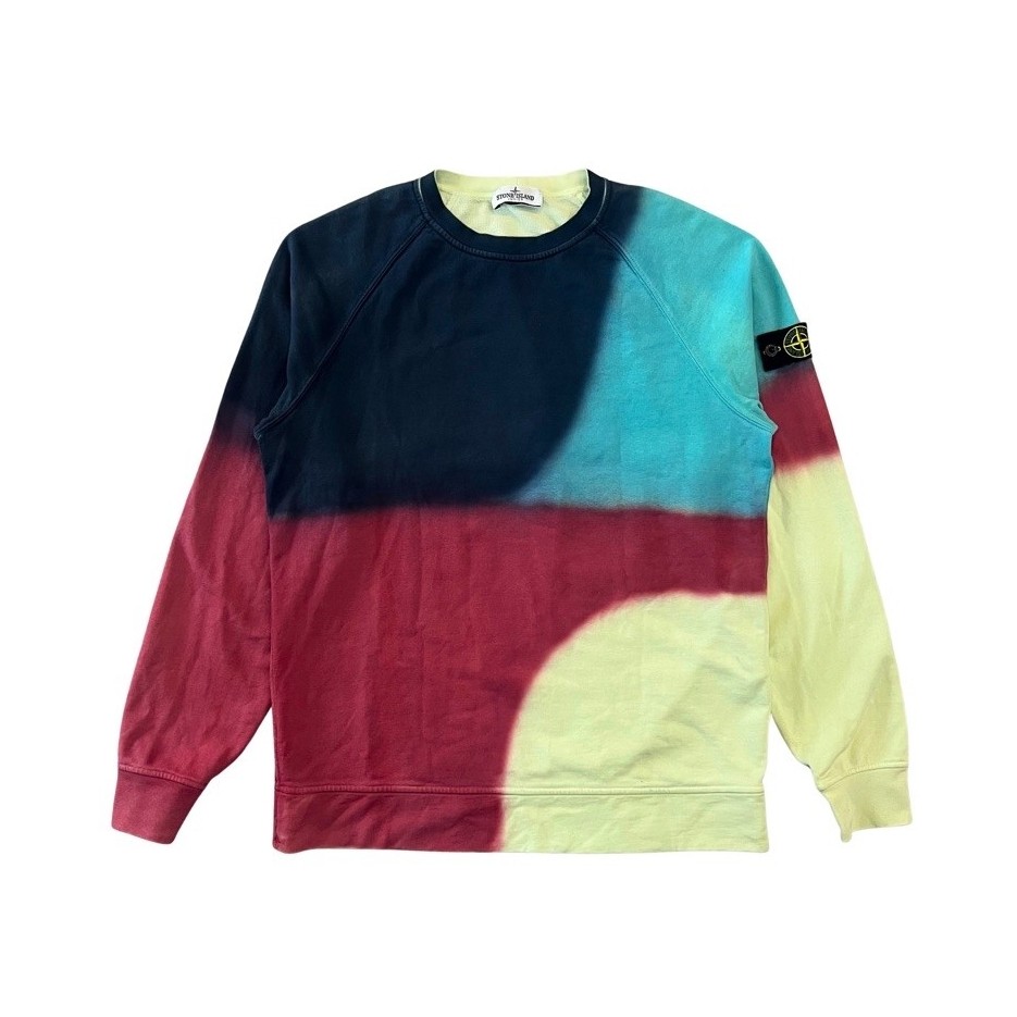 STONE ISLAND CREWNECK DYE PRINT JUNIOR