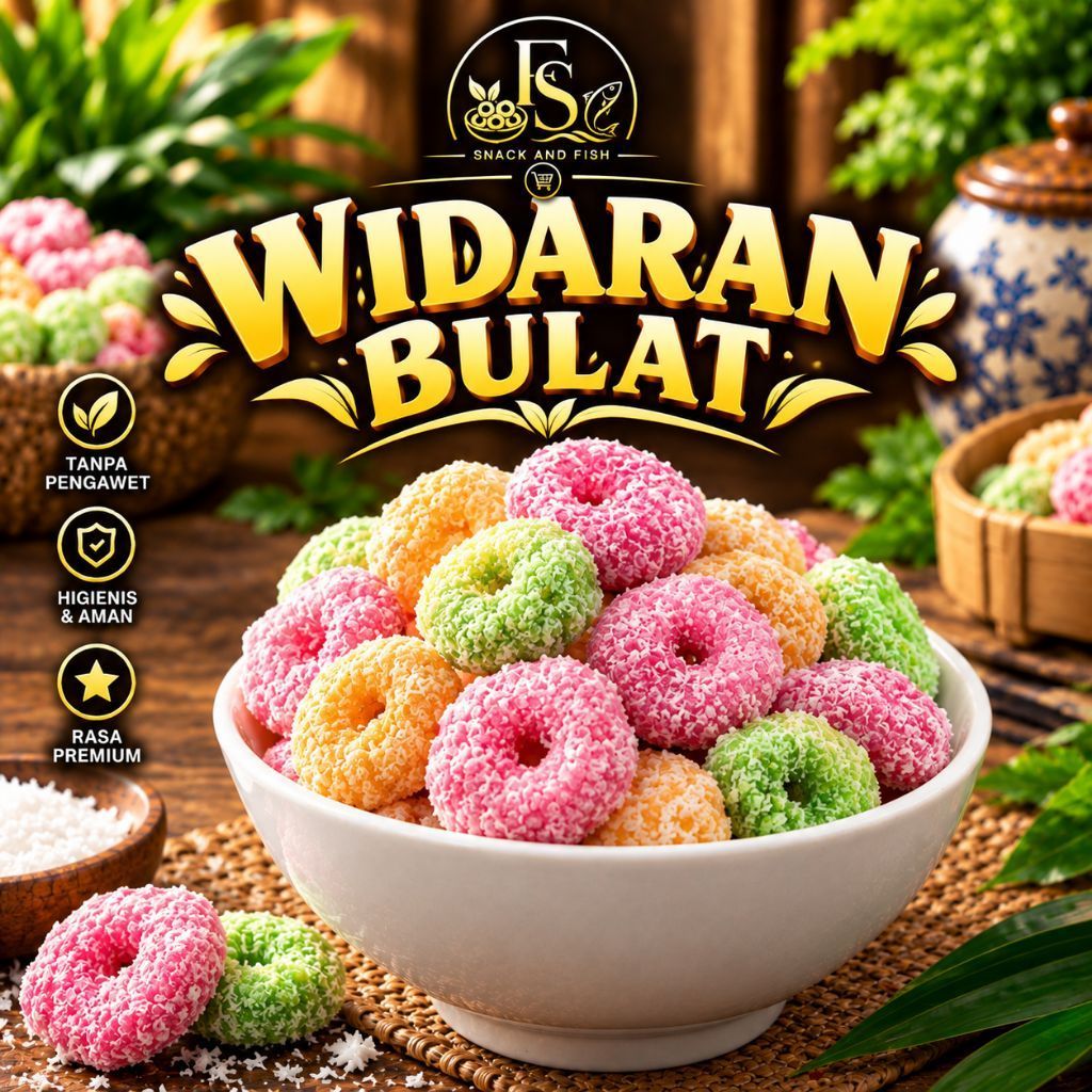 WIDARAN BULAT WARNA WARNI KEMASAN 200gr