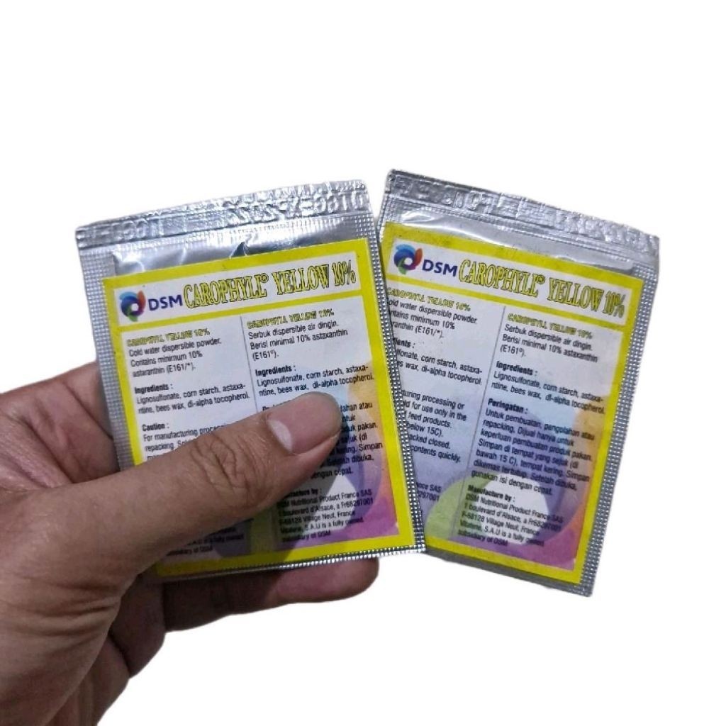 Pigmen mutasi warna yellow /pigmen mutasi / mutasi warna ikan / racik pelet / racik