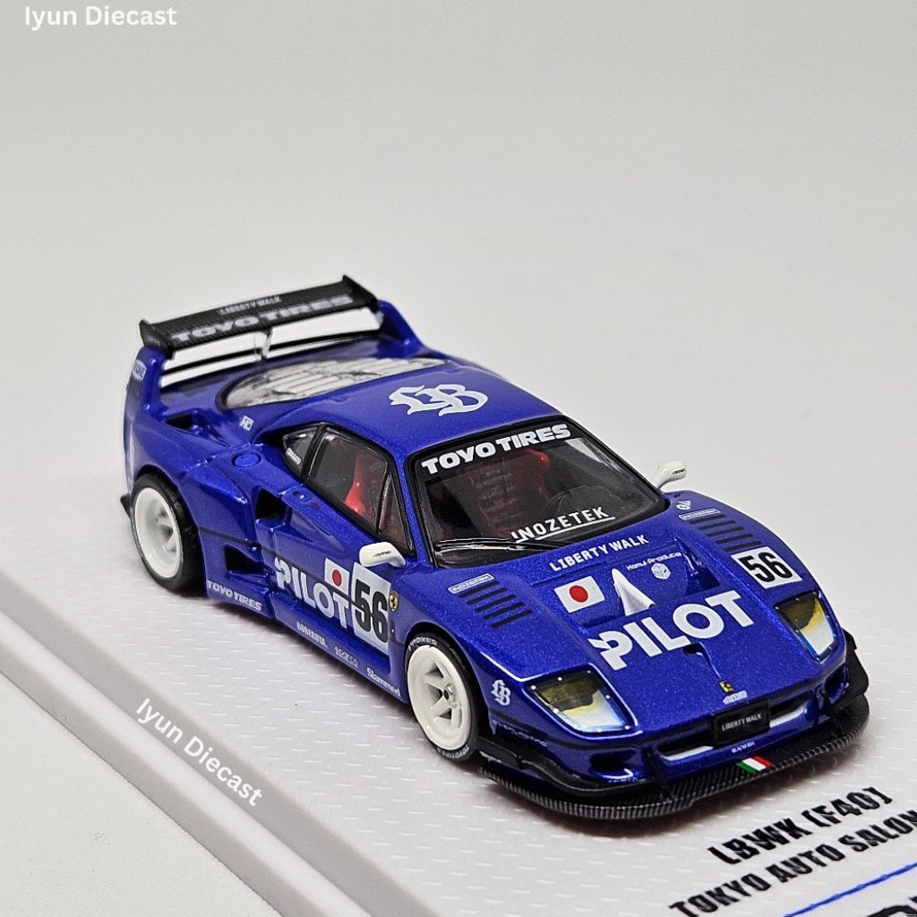 INNO64 LBWK Ferrari F40 Tokyo Auto Salon 2024 Pilot 1:64 Unseal Diecast