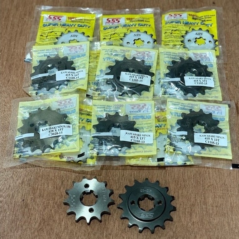 GEAR DEPAN SSS 415 428 NINJA 150 GEAR DEPAN NINJA R SS R