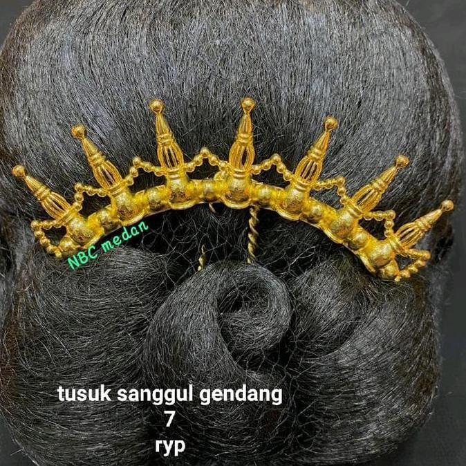 Tusuk konde sanggul (paniti) warna emas 24k