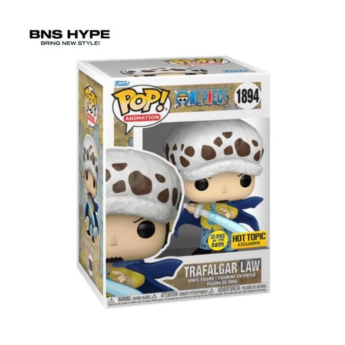 FUNKO POP ONE PIECE TRAFALGAR LAW WITH BLUE ANESTHESIA GLOW