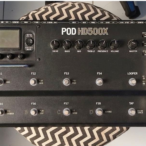 Efek Gitar Line6 POD HD300 HD400 HD500 HD500X Bekas Siap Pakai Unit FX Adaptor