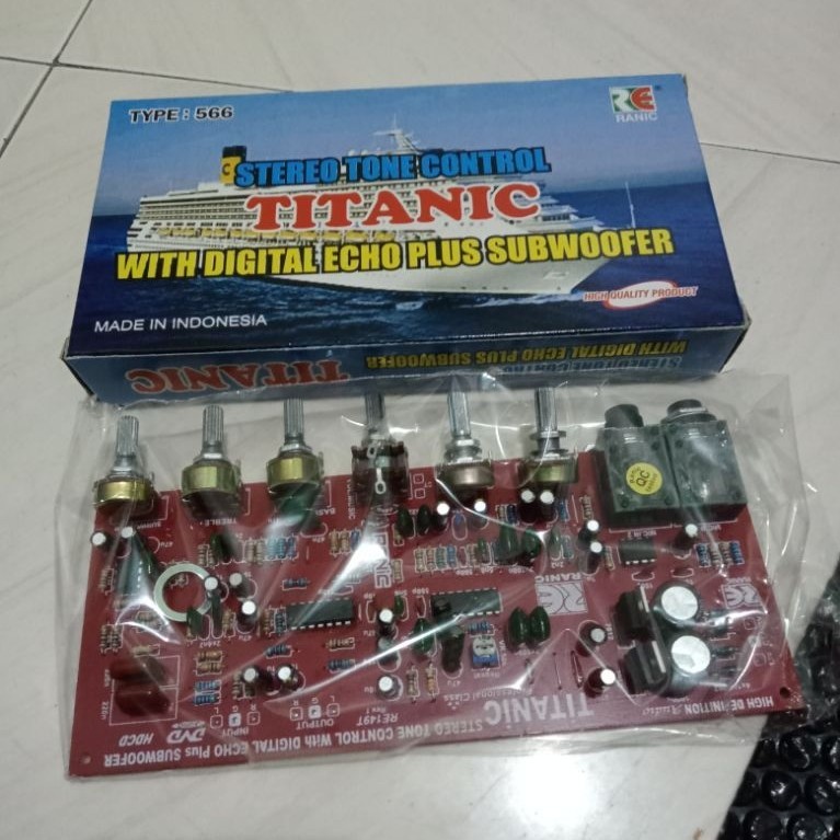 kit tone control stereo mic plus subwoofer