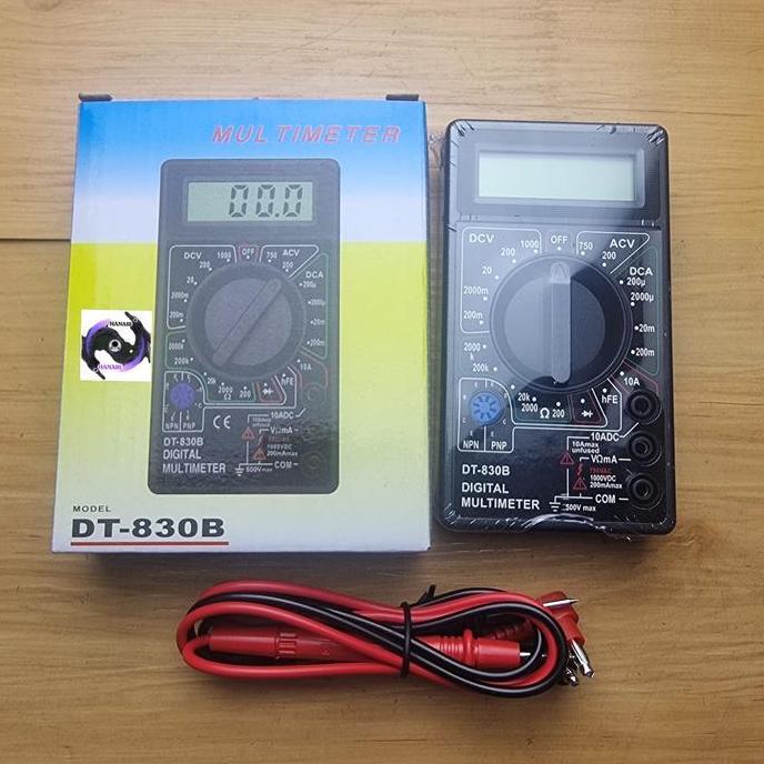 DT830B Multitester Buzzer  / avometer / Multimeter Tester Digital DT830 DT 830 Lengkap