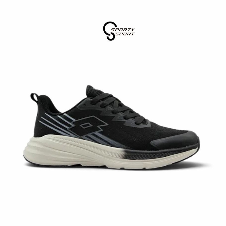 SEPATU LARI PRIA LOTTO FLYNN BLACK