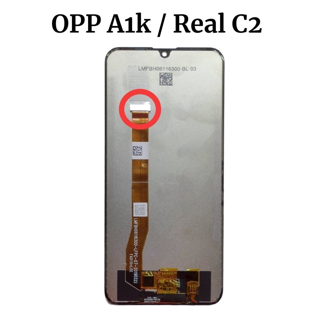 Konektor Lcd Oppo A1k / C2 / A15 / A16 / A16K / A16E / A15S / C11 2020 / C12 / C15 / Narzo 20 / 20A 