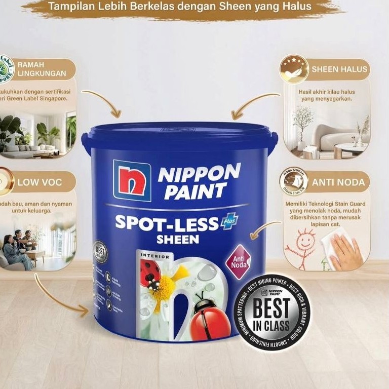NIPPON SPOTLESS PLUS ANTI VIRUS WARNA 20 LITER