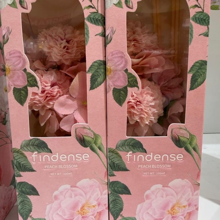 100ML FINDENSE REED DIFFUSER FLORAL SERIES. REED DIFUSER WHITE CAMELLIA. REED DIFUSER PEACH BLOSSOM.
