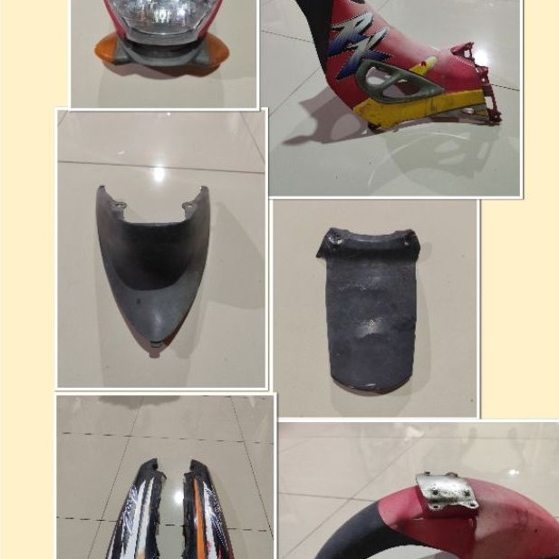 Body set Suzuki Rk cool original copotan warna merah