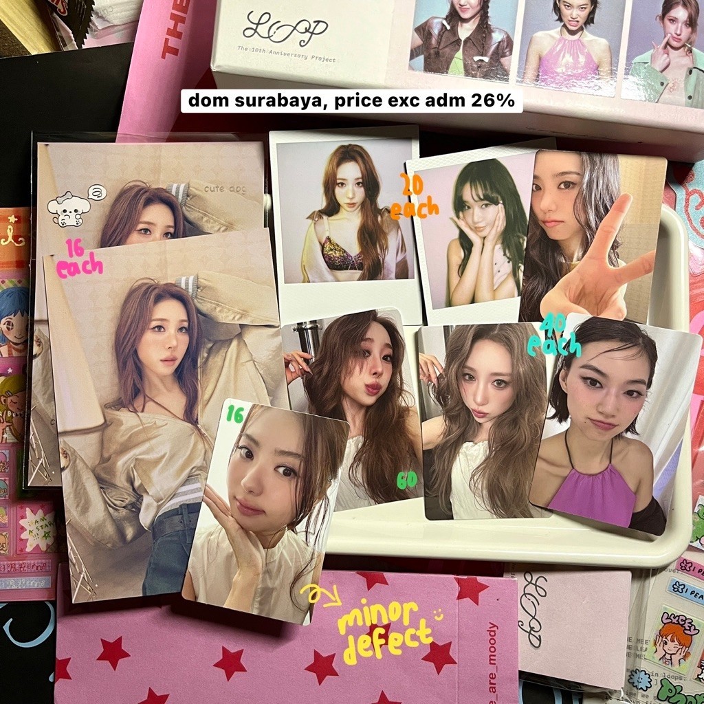ioi loop photocard doyeon nayoung yeonjung yoojung sohye