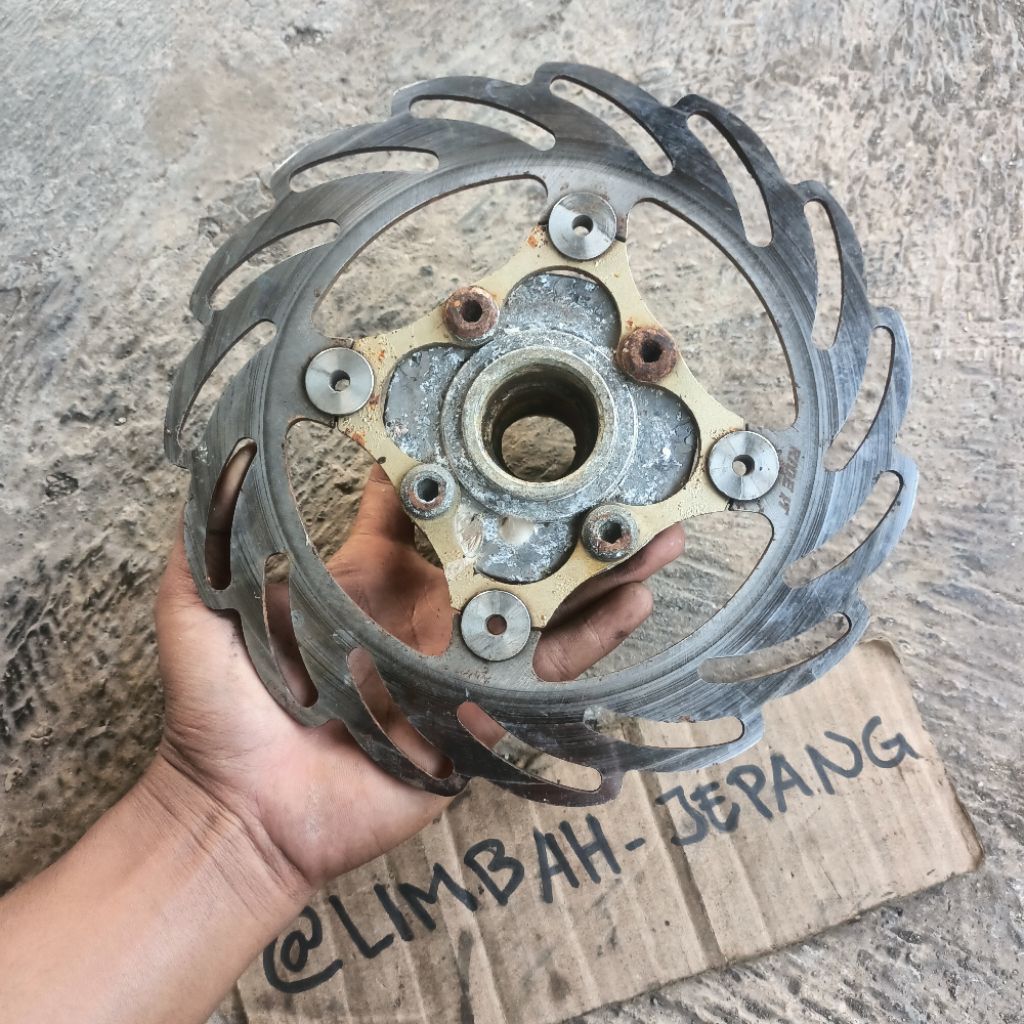 tromol depan trusty variasi fullset disk ride it floating universal second bekas di pakai