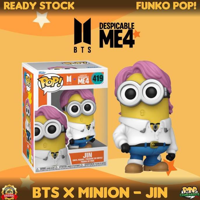 FUNKO POP MUSIC - BTS X MINION - JIN #419