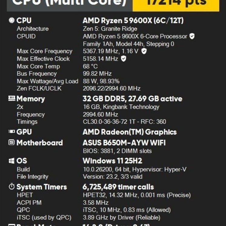 CPU AMD Ryzen 5 9600X Second garansi Enter Komputer