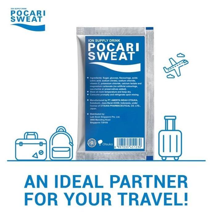 POCARI SWEAT Sachet [1 BOX Isi 5 Sachet] - Pocari Sweat Serbuk Lebih Ekonomis Tuang Tinggal Minum - 