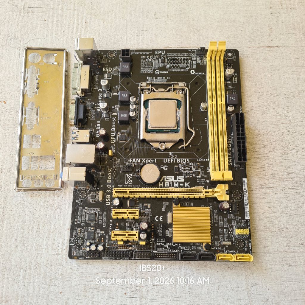 PAKET MAINBOARD ASUS H81 WITH CORE I7 4790 GEN 4 LGA 1150