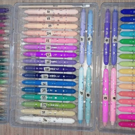 Refill Crayon Grasp Mata Sedang - Lembut, Mudah Digenggam, Isi Ulang Praktis