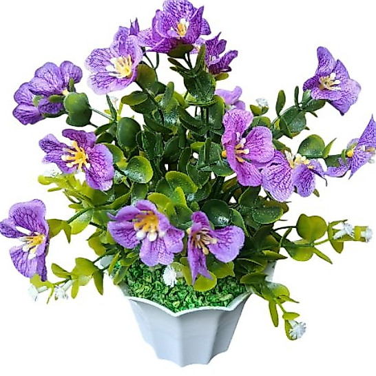 [Bunga set pot] bunga geranium artificial / bunga geranium tiruan / bunga geranium plastik / bunga d