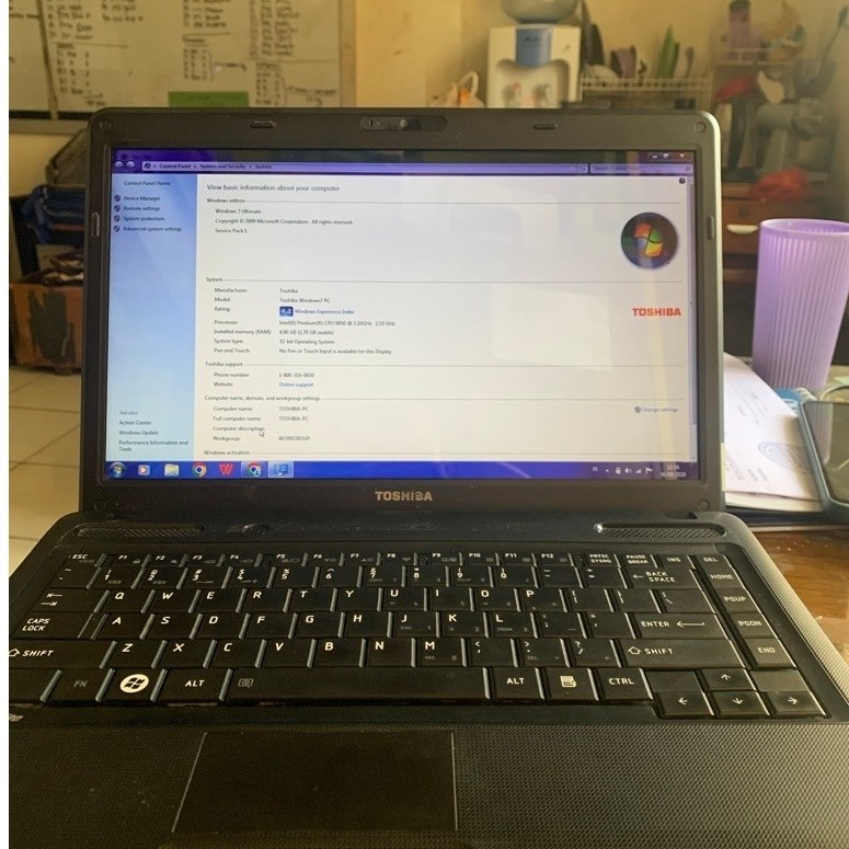 Laptop Toshiba c640