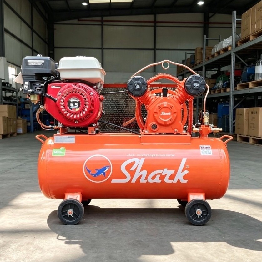 KOMPRESOR SHARK 1/2HP ROBIN / KOMPRESOR 2 piston shark / KOMPRSOR ANGIN SHARK
