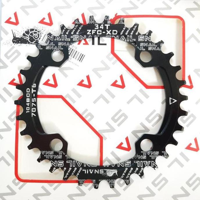 Chainring 34T BCD104 Sepeda singgle speed narrow wide chainring