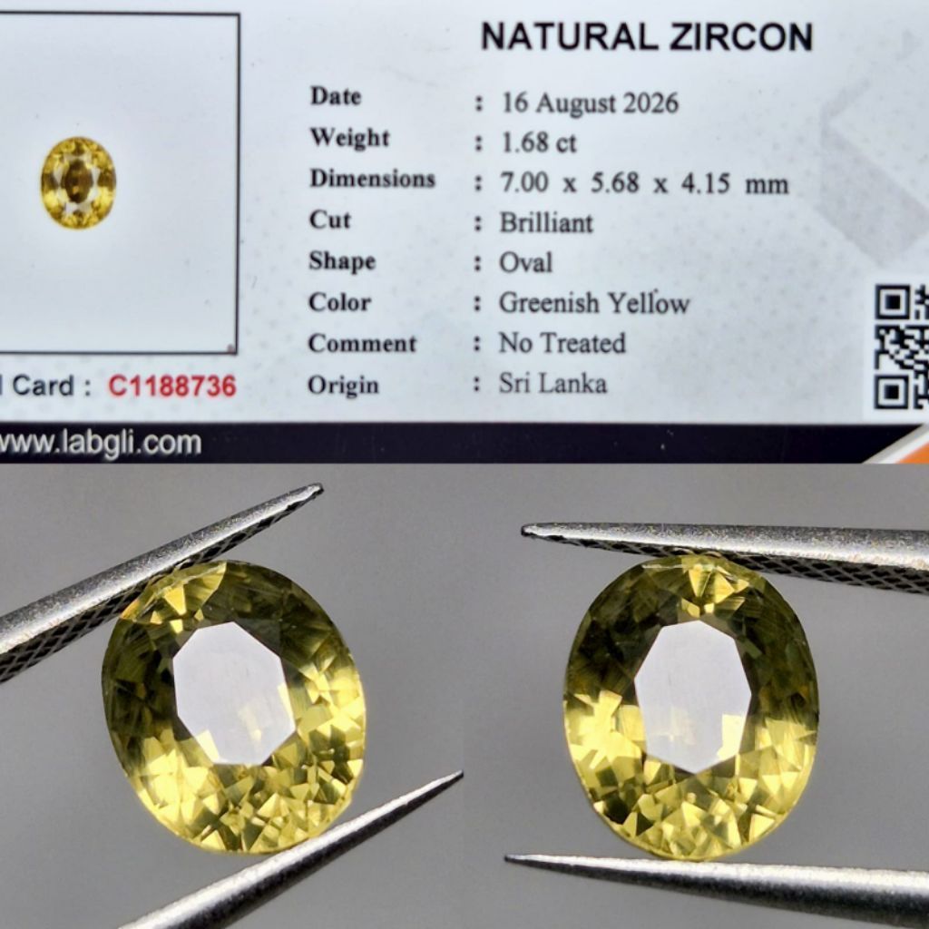 NATURAL  ZIRCON (FREE MEMO) I007