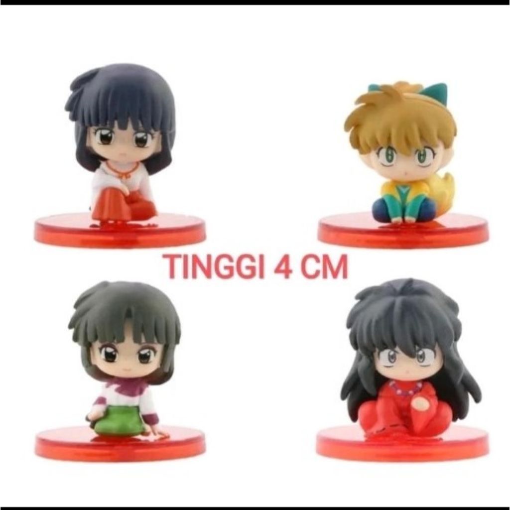 Action Figure Anime Inuyasha Kagome Hirugashi Sango Set Isi 4 Pcs