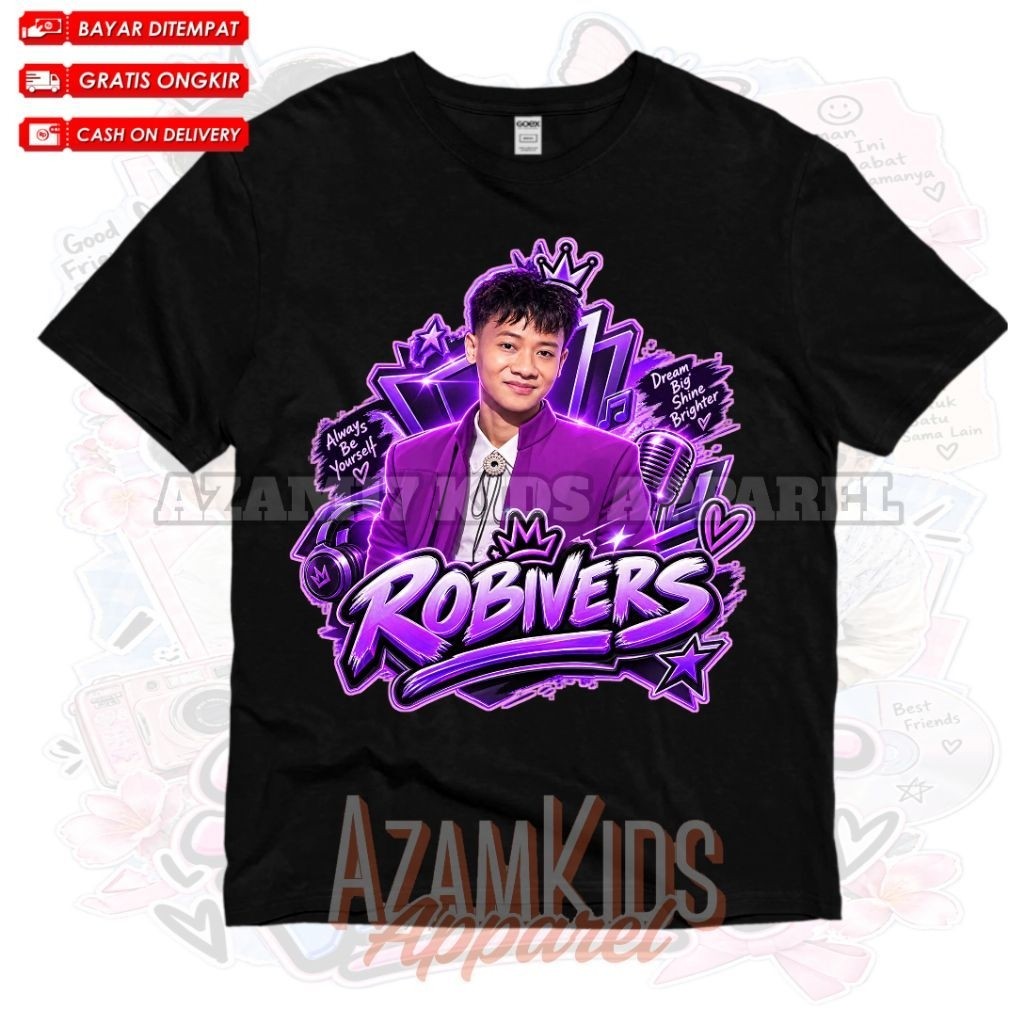 Kaos Anak Baju Anak Robivers Robi D Academy Free Nama / Kaos Tshirt Anak Robi D Academy