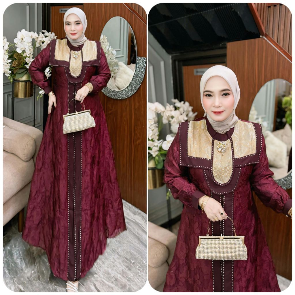 dress Marevi Julia darena dress yogi gamis ORI