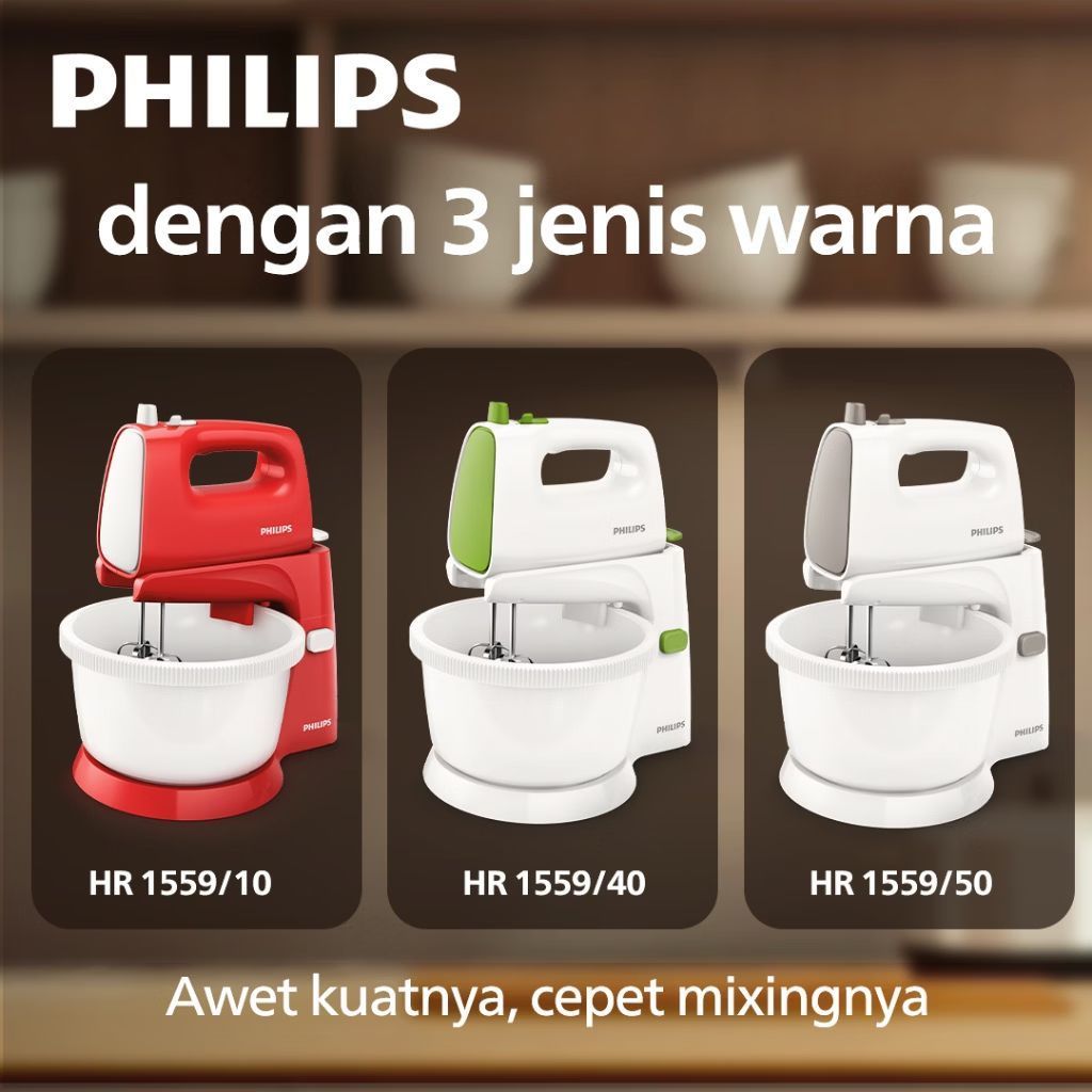 Philips Stand Mixer HR1559 Mixer Philips HR1559 Stand Mixer Philips - Garansi Resmi