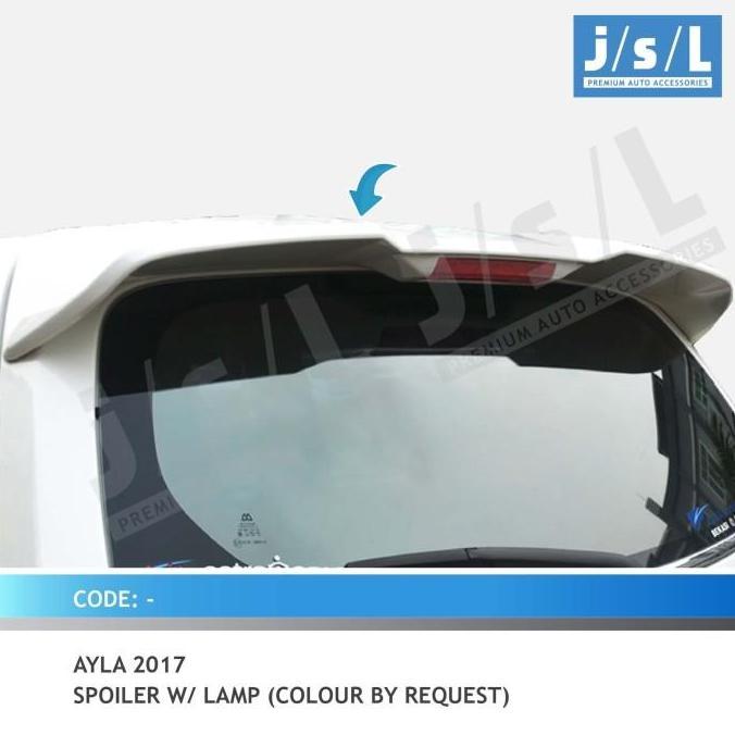 NEW AYLA 2017 SPOILER WITH LAMP / AKSESORIS DAIHATSU AYLA