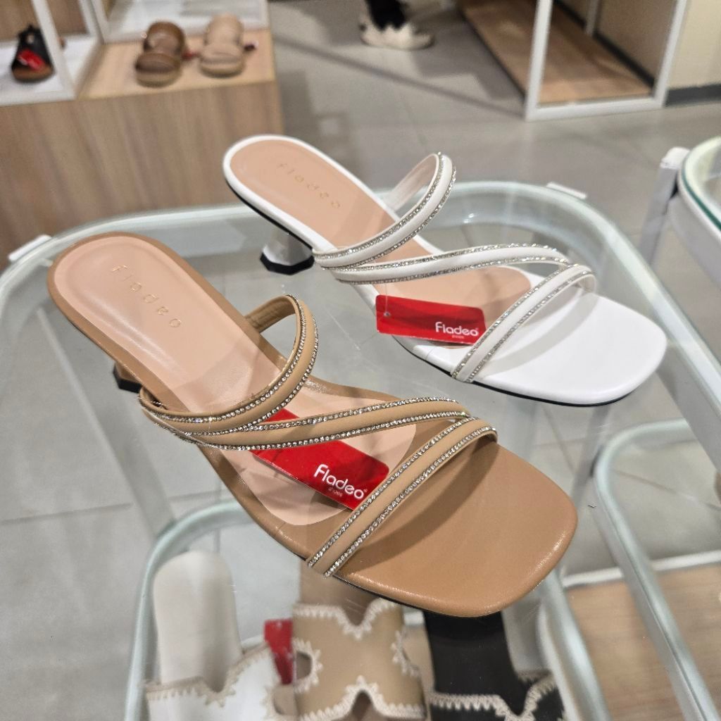 FLADEO NEW sandal heels 5cm wanita ori size 36-40