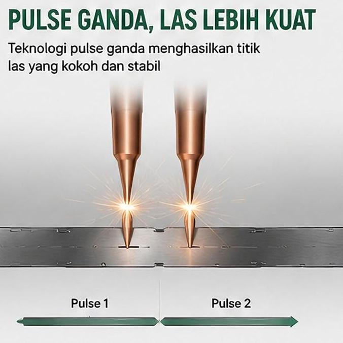 LAS SPOT GENGGAM SPOT WELDER BATERAI 18650, LAYAR MINI, SET LENGKAP UNTUK RAKIT BATERAI