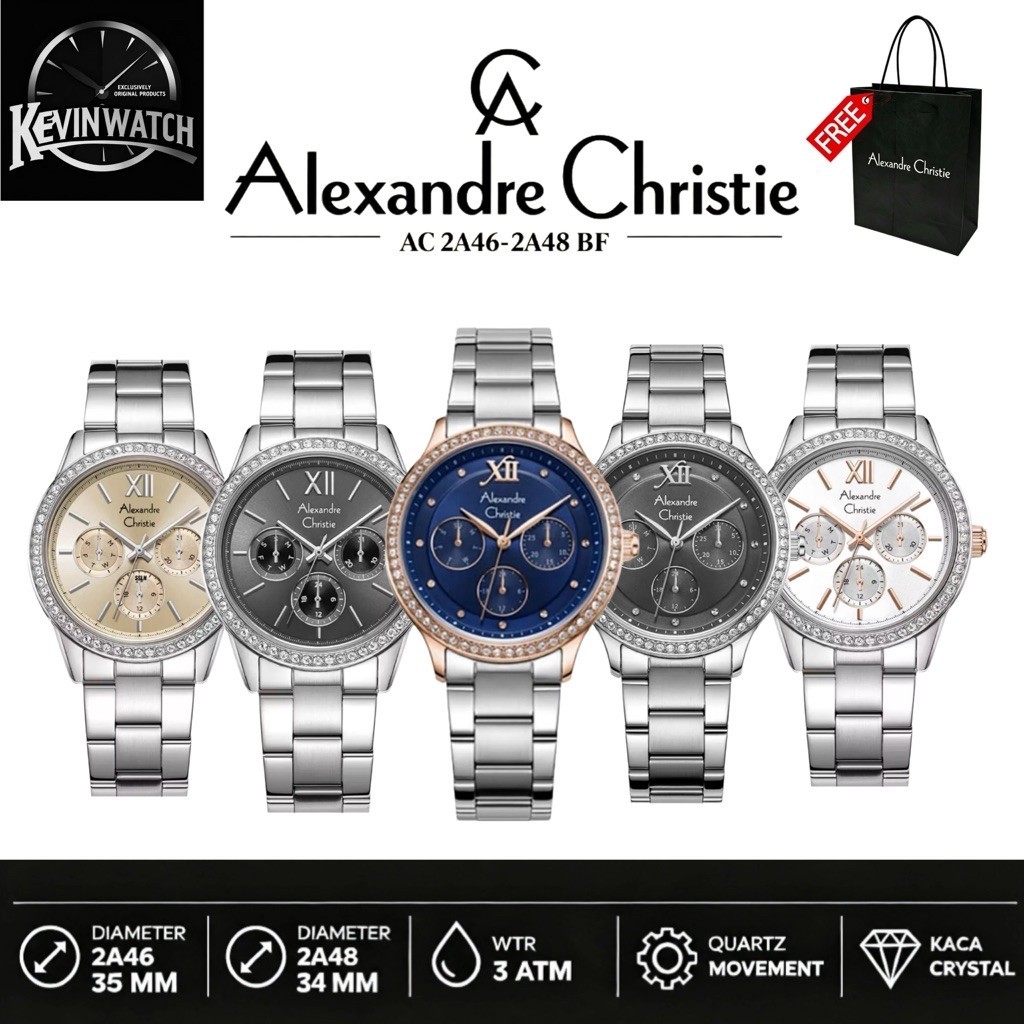 Jam Tangan Wanita Alexandre Christie 2A46 AC2A46 / 2A48 AC2A48 (ORIGINAL)