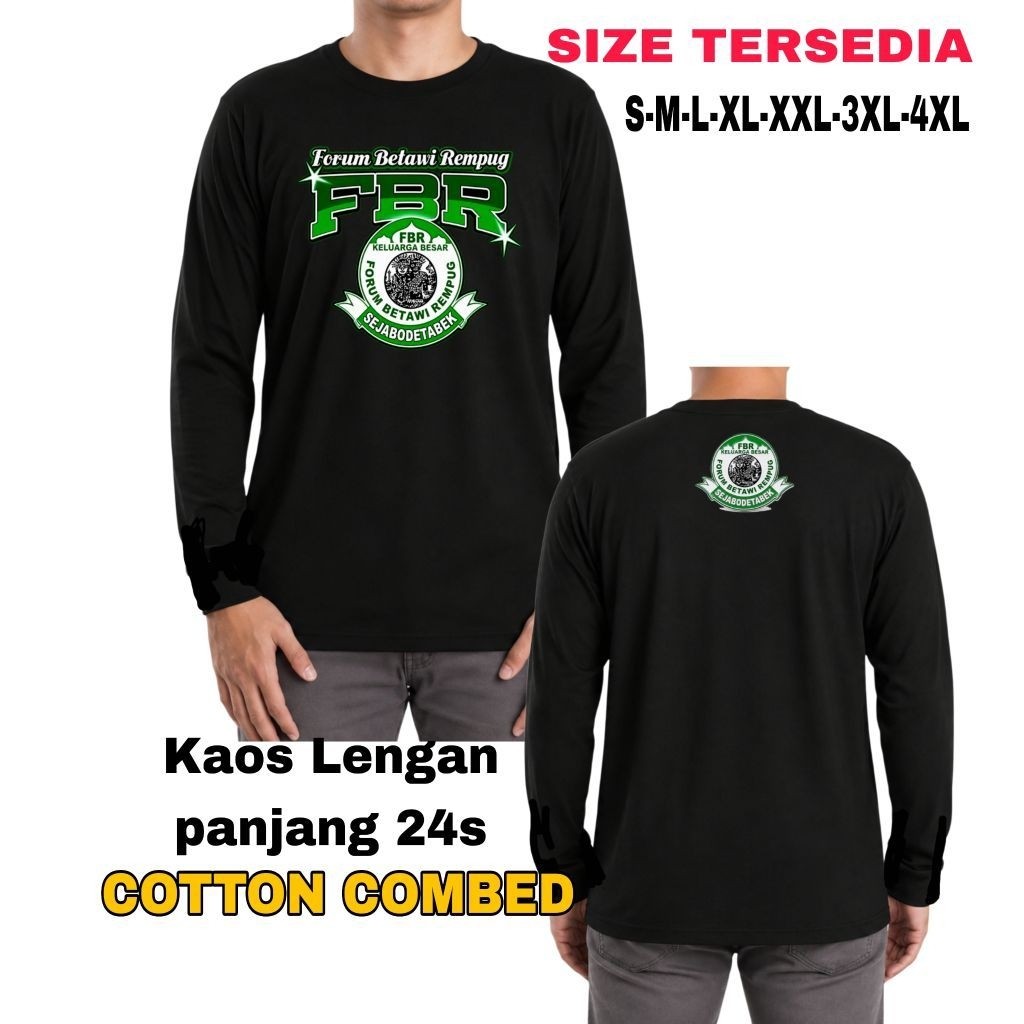 Kaos FBR logo /kaos lengan panjang ormas /kaos sablon DTF