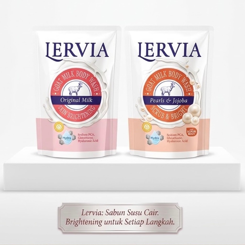 LERVIA CAIR 400ML SABUN MANDI CAIR LERVIA 400ML REFILL