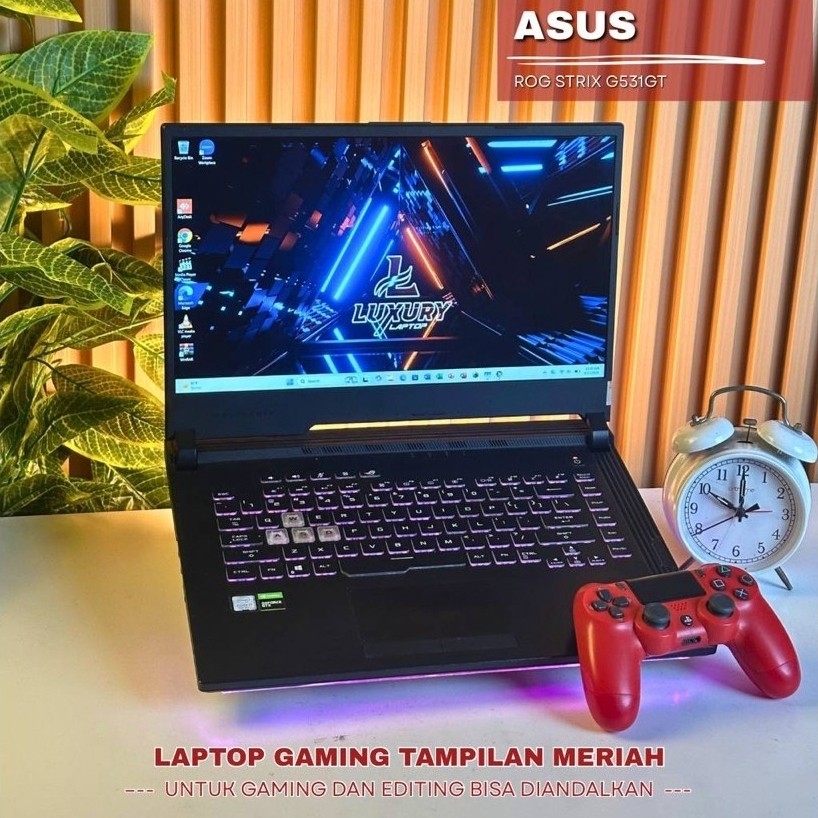 LAPTOP ASUS ROG STRIX G531GT CORE I7 NVIDIA GTX 1650 4GB SSD 512GB RAM 8GB DDR4 BACKLIGHT RGB SECOND