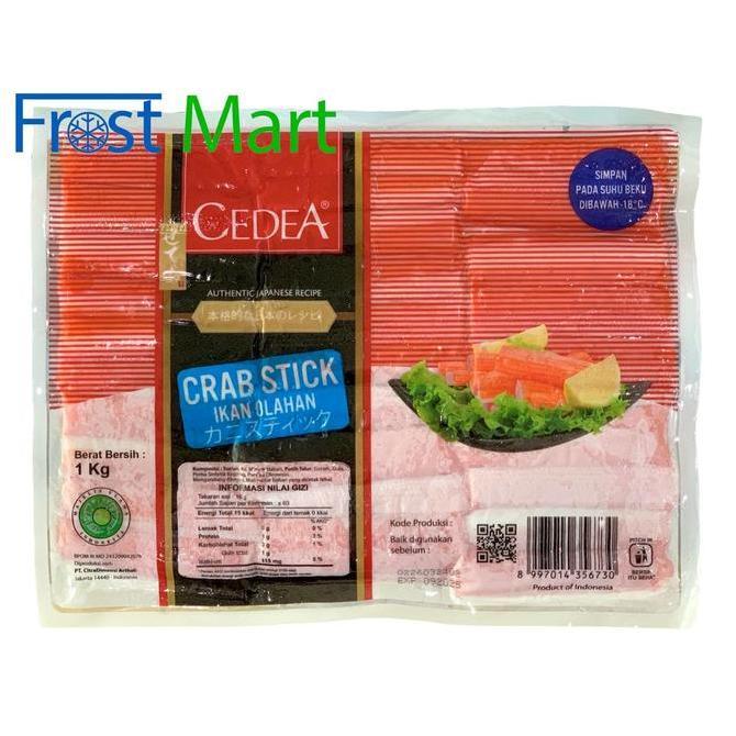 Butter- Crab Stick Crabstick Cedea 1 Kg Isi 63 Pcs