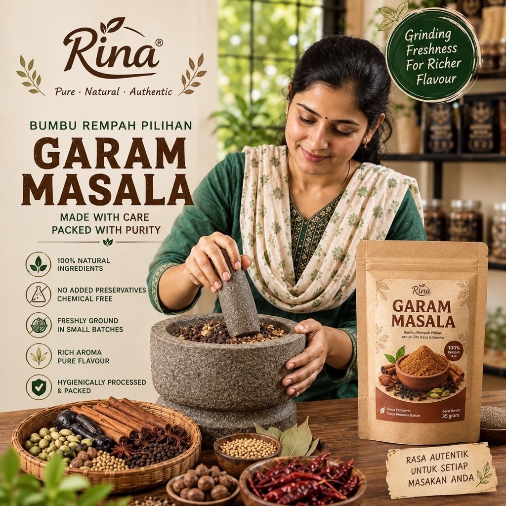 Serbuk Tepung Rempah Garam Masala 35 gram