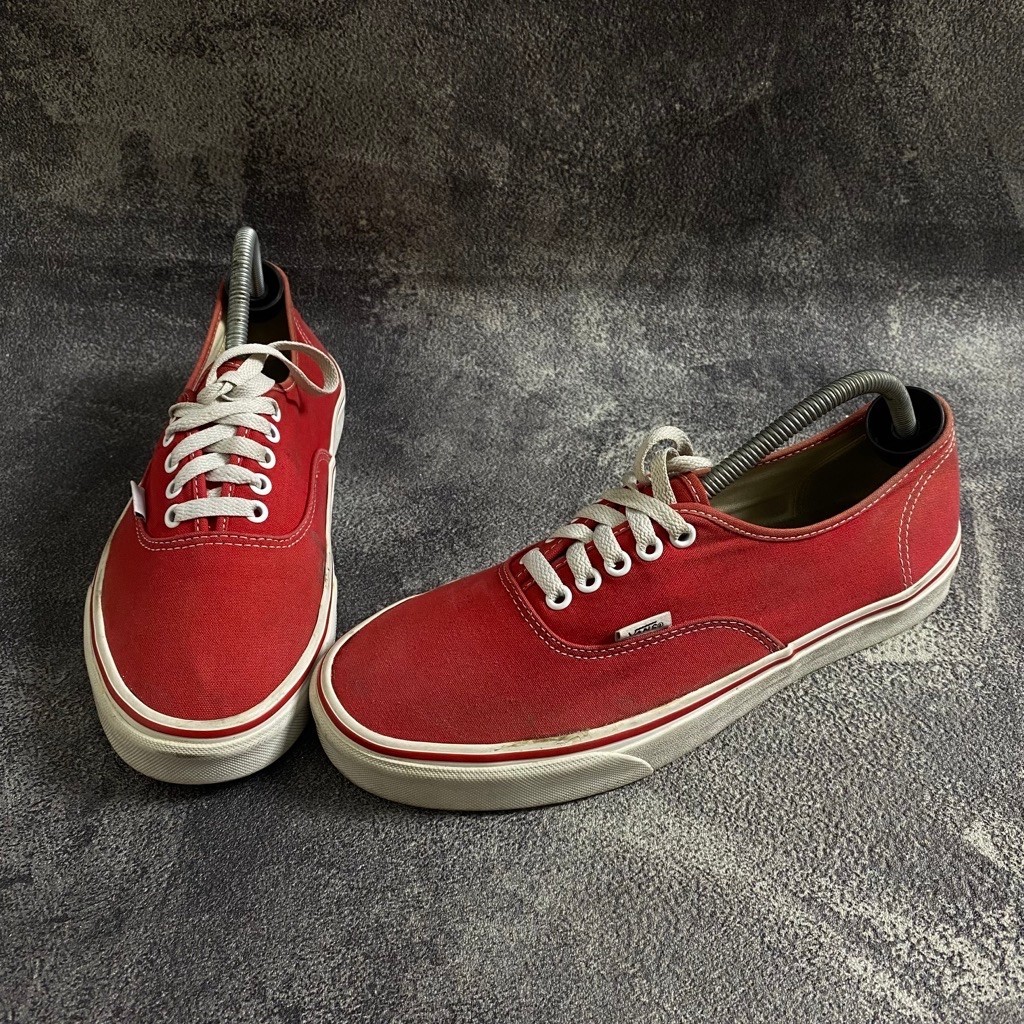 Sepatu Sneakers Vans Authentic Red Chili Second Original