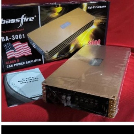 Power Amplifier Monoblock Bassfire BA-3001 Class DI High Performance 3000Vmax - Keluaran Daya Tinggi