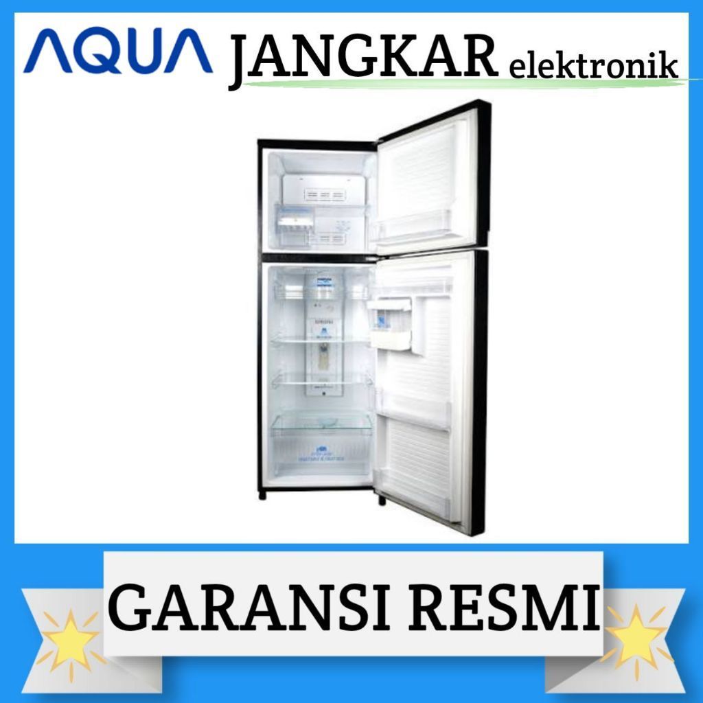 KULKAS AQUA 2PINTU AQR-D251MDS/LEMARI ES AQUA 2PINTU AQR-D251MDS GARANSI RESMI