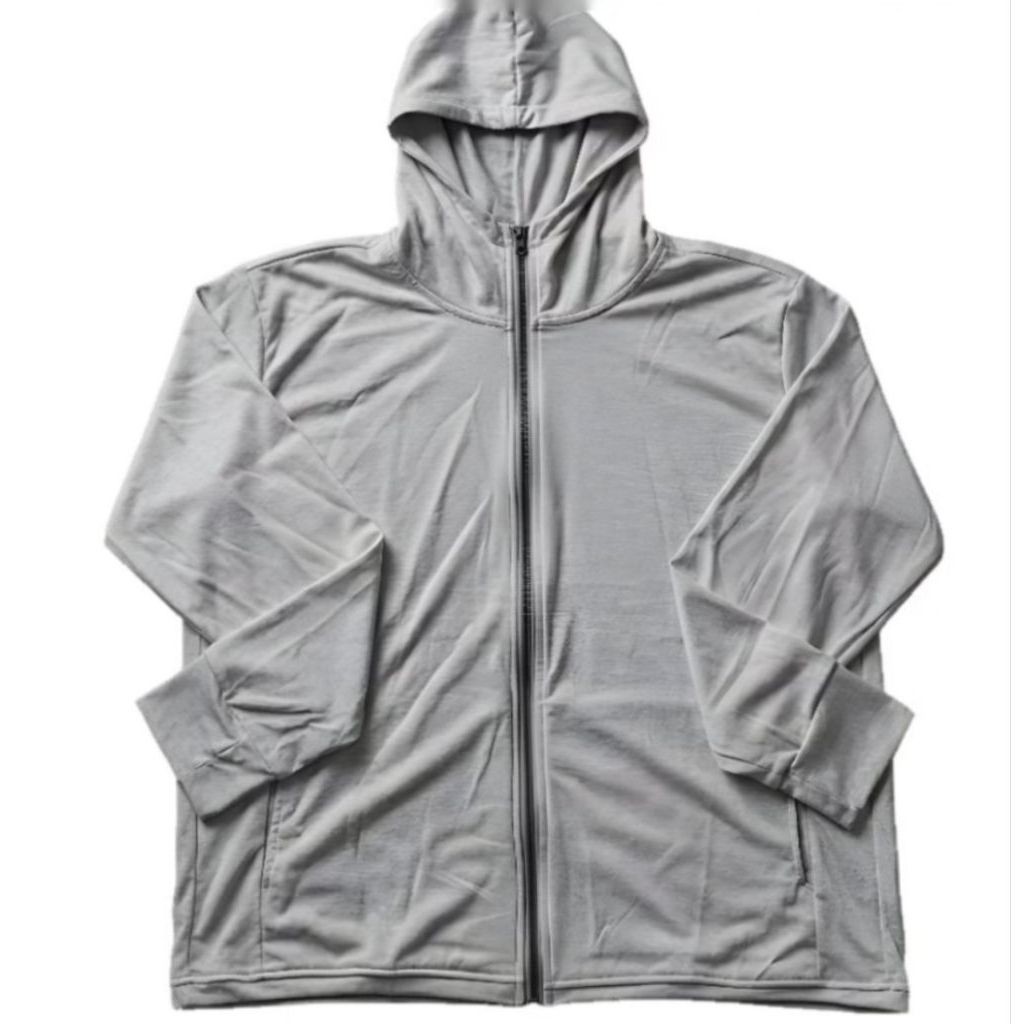 Jacket Olahraga Preloved Anti UV Tahan Air Motif Polos Ukuran All Size