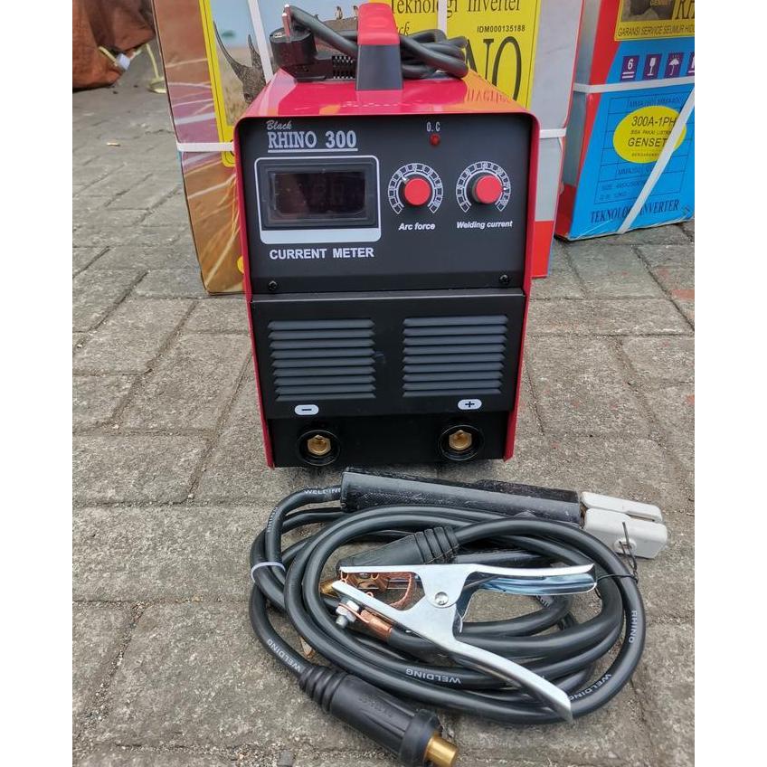 MESIN LAS INVERTER 300 A RHINO TRAFO LAS MMA 300