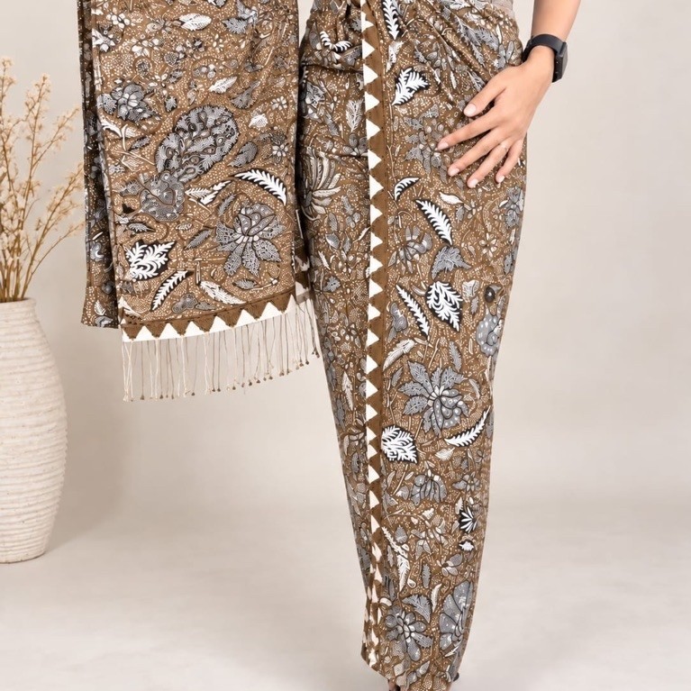 Set Selendang Sutra Paris Batik