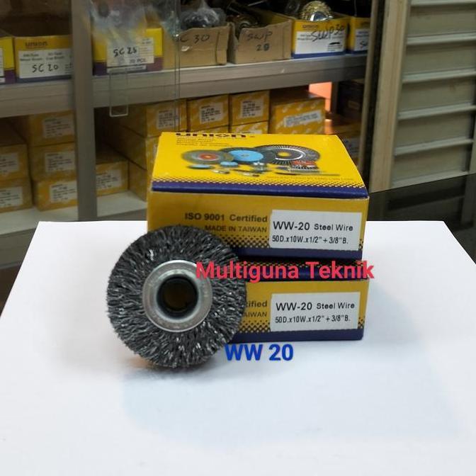 SIKAT PIRING KAWAT BAJA 50MM 2" WW 20 UNION ASLI