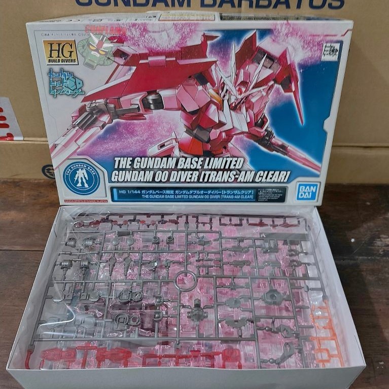 Hg Gundam 00 Diver Trans Am Clear P Bandai Premium
